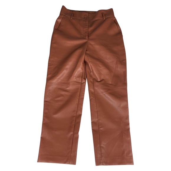 Wilfred Pants - Wilfred Aritzia Brown Vegan High‎ Rise Ankle Pants Size 8